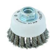 Walter Surface Technologies Allsteel™ Wire Brush Knot Twist Cup 3" - Stainless 13W312